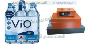 تغليف العبوات مثل عبوات المياه المعدنية